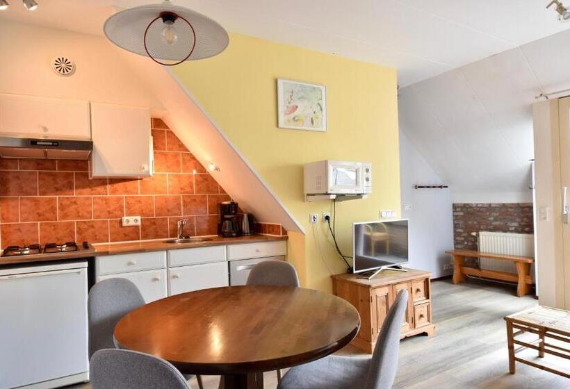 דירה בת חדר שינה 1 עם מרפסת, Resort De Vlasschure