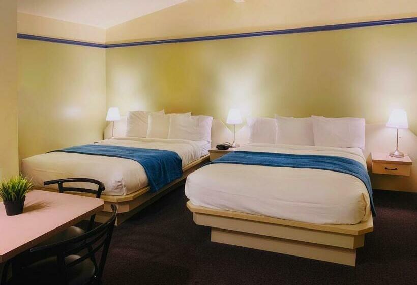 חדר סטנדרט שתי מיטות זוגיות, Motel La Cheminée