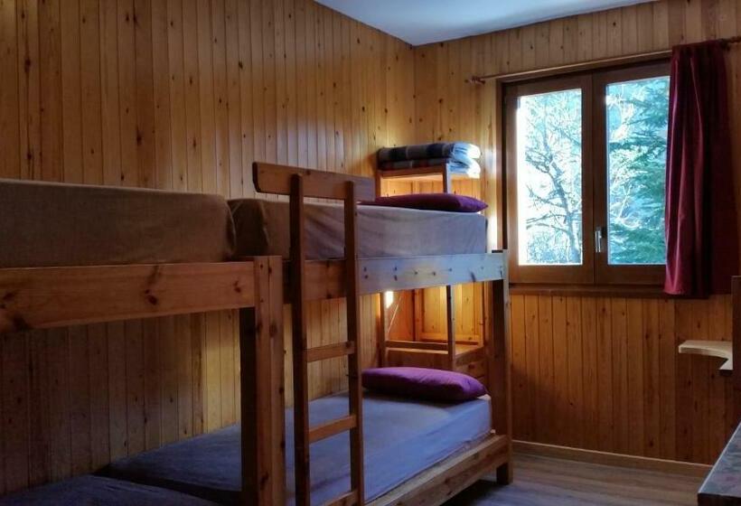 חדר סטנדרטי לארבעה עם חדר אמבטיה משותף, Xalet Refugi Pere Carne