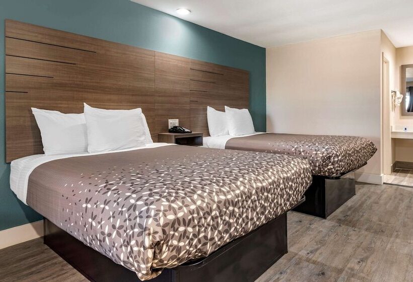 带2个双人床的标准工作室, Rodeway Inn