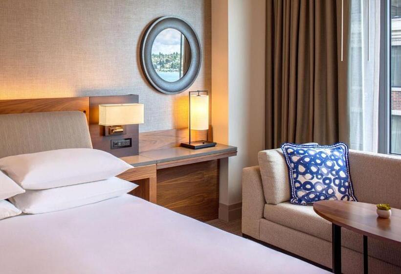 장애인을 위한 킹사이즈 침대 스탠다드 룸, Hyatt Regency Lake Washington At Seattle S Southport