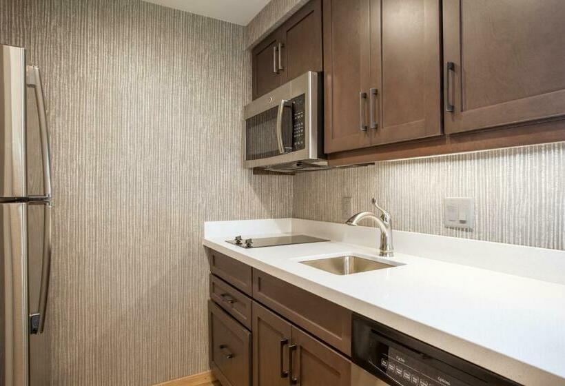 キングサイズベッドのデラックススイート, Homewood Suites By Hilton Saratoga Springs