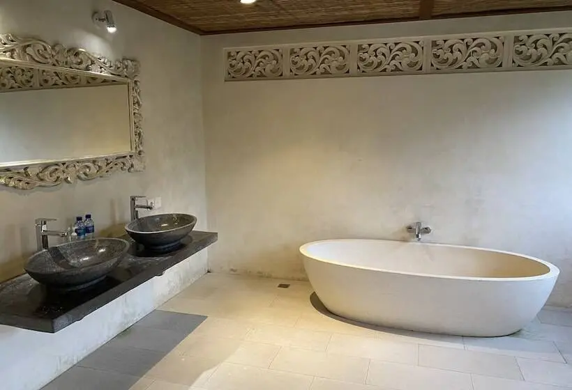 Deluxe-huone Puutarhanäkymä, Sawah Indah Villa