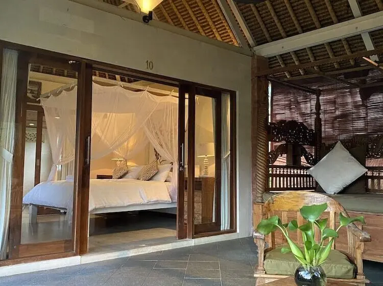 Deluxe-huone Puutarhanäkymä, Sawah Indah Villa