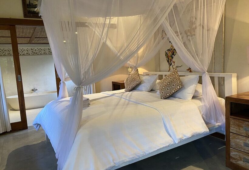 חדר דלוקס נוף לגינה, Sawah Indah Villa