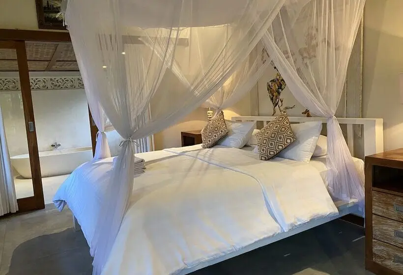 Deluxe-huone Puutarhanäkymä, Sawah Indah Villa