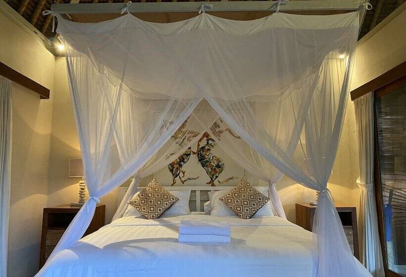 חדר דלוקס נוף לגינה, Sawah Indah Villa