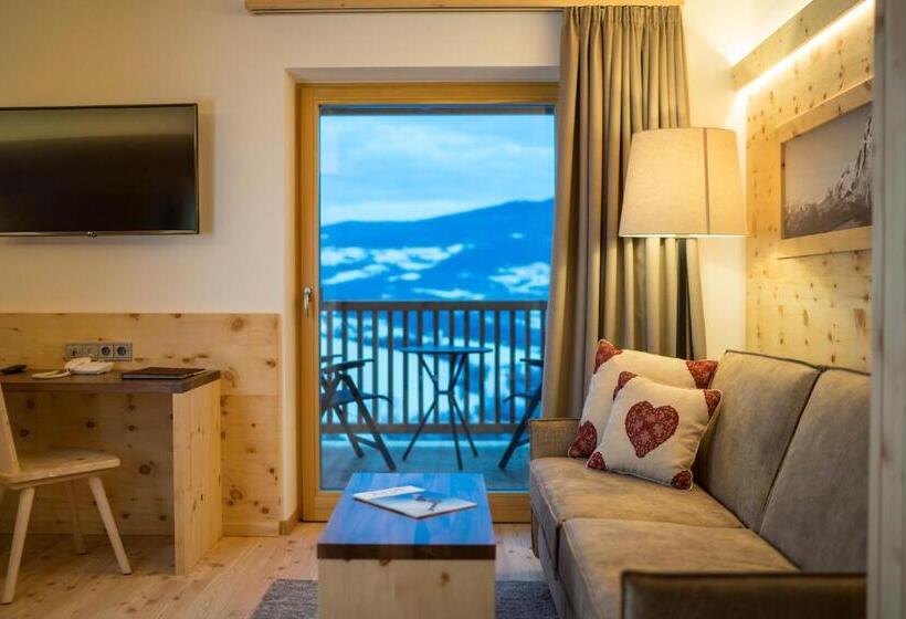 带观景的标准间, Dolmites Nature Hotel Vigilerhof