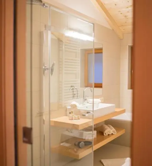 Comfort room with mountain view, Dolmites Nature Hotel Vigilerhof
