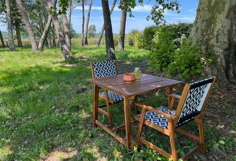 ガーデンビュースタンダードルーム, Hózhó Tempo   Sous Les Pins, Bed & Breakfast écofriendly & Slowlife Avec Sauna