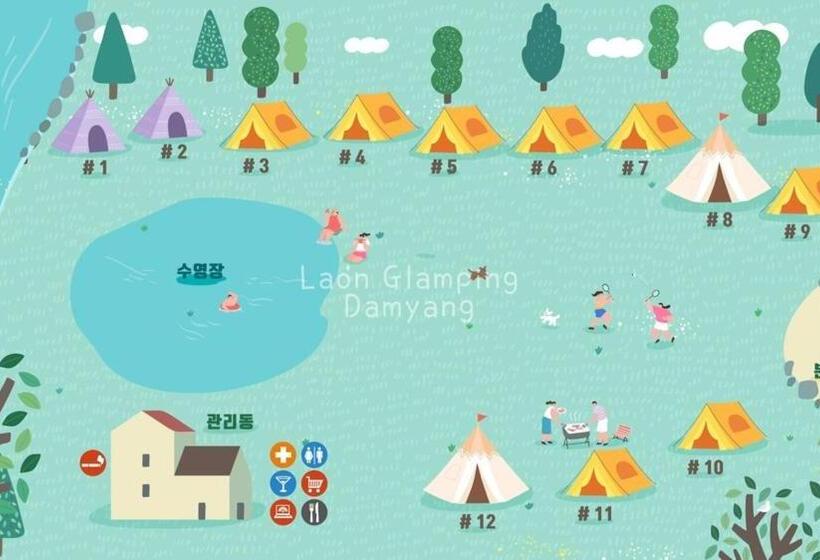Chambre Quadruple Standard, Damyang Raon Glamping