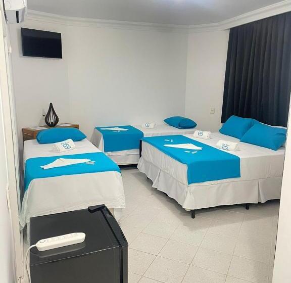 四人标准间, Bene Beach Pousada Guarujá