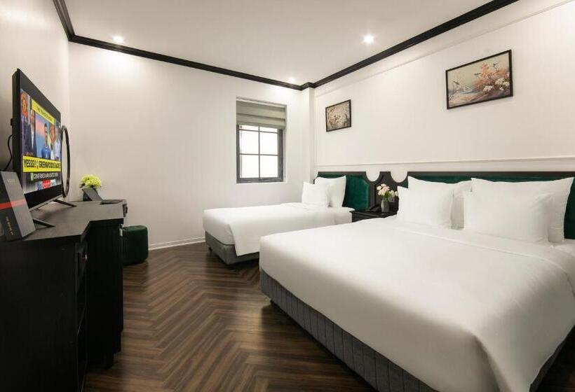 琮城市景观的豪华间, Elegant Boutique Hotel Ha Long