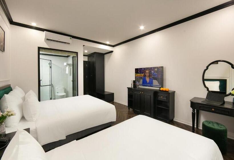 琮城市景观的豪华间, Elegant Boutique Hotel Ha Long
