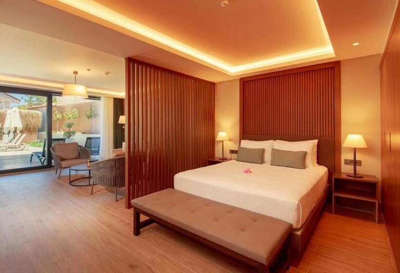 מיטת קינג בסוויטה, Casa Lumar Luxury Lodging