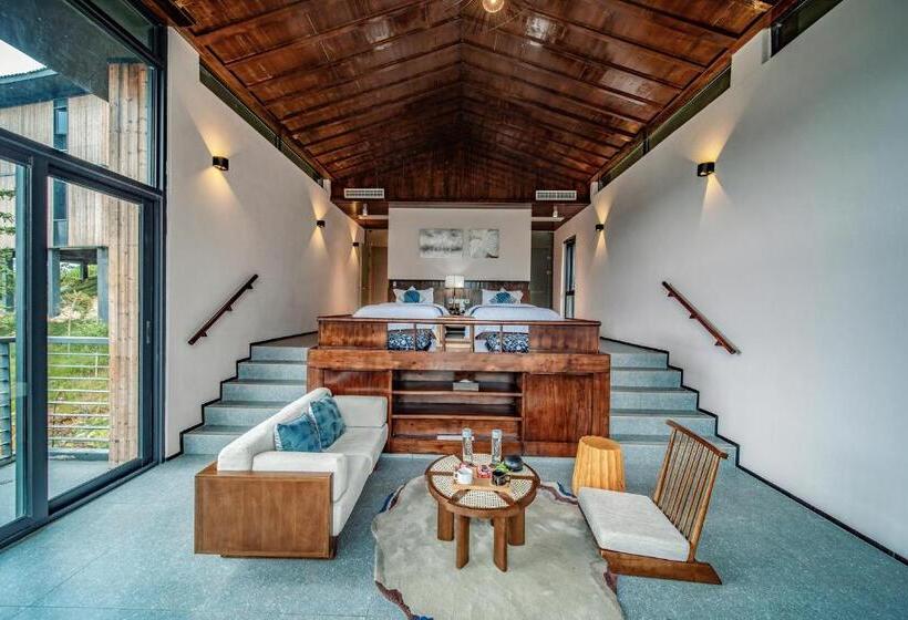 침실 2개 스위트, 雷山西江龙塘山房