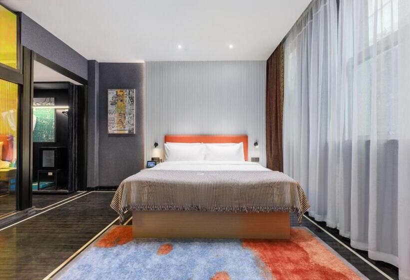 חדר סטנדרט עם מיטת קווין, Citynote Hotel Guangzhou Donghu Metro Station Pearl River Night Tour Dashatou Pier Shop