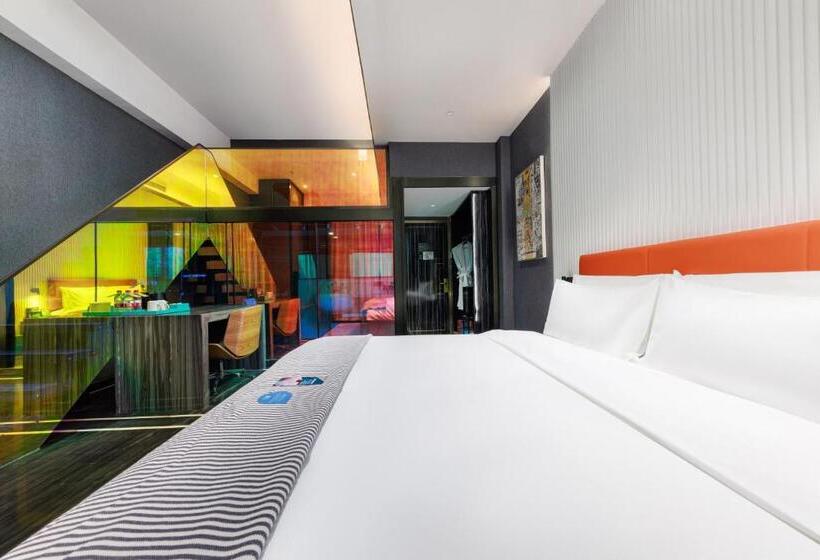 חדר סטנדרט עם מיטת קווין, Citynote Hotel Guangzhou Donghu Metro Station Pearl River Night Tour Dashatou Pier Shop