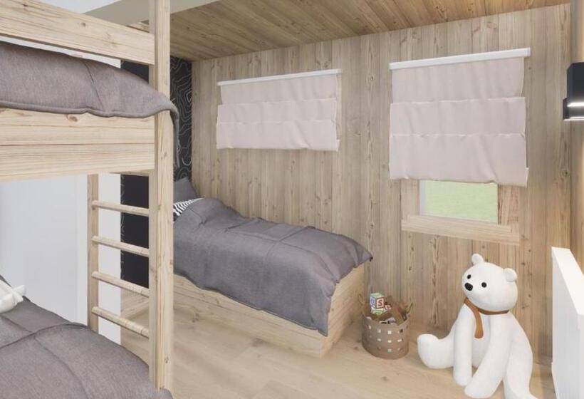 شقة غرفة نوم واحدة مزودة بشُرفة, Chalet Nant Rouge