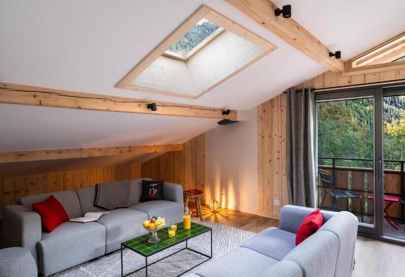 شقة ديلوكس غرفة واحدة, Chalet Nant Rouge