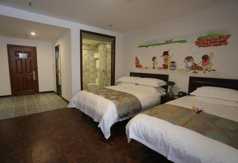 家庭间, Time Traveller Hotel   Near The Grass Skyline, Dajingmen, Zhangjiakoubu, 20 Minutes Away From Zhangj