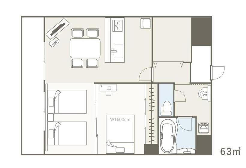 디럭스 스위트, Residence Hotel Takayama Station