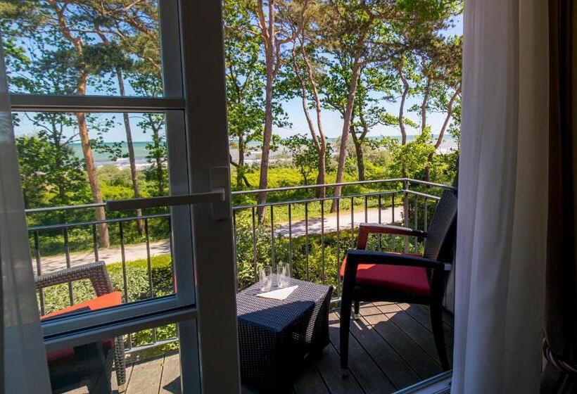 디럭스 테라스 룸 바다 전망, Strandhotel Fontana