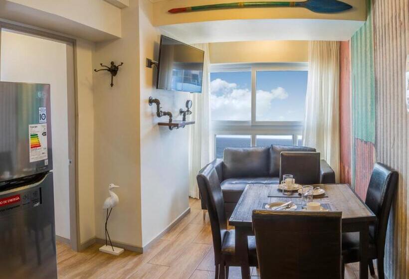 침실 2개 바다 전망 아파트, Gran Cavancha Hotel & Apartment