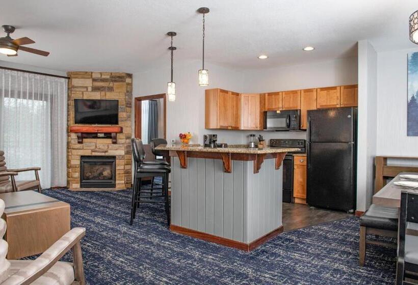 침실 2개 스위트, Club Wyndham Glacier Canyon