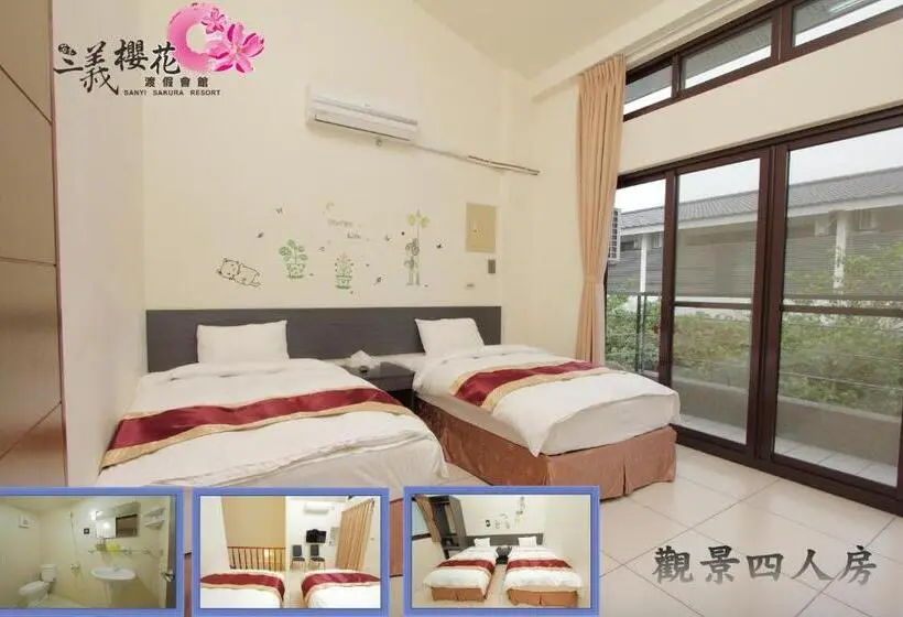 اتاق استاندارد چهارنفره با بالکن, Sanyi Sakura Resort