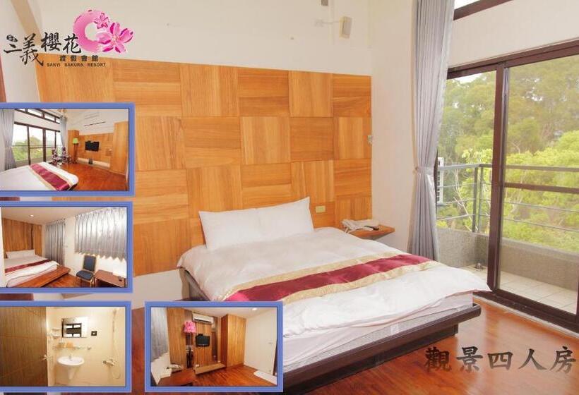 اتاق استاندارد چهارنفره با بالکن, Sanyi Sakura Resort
