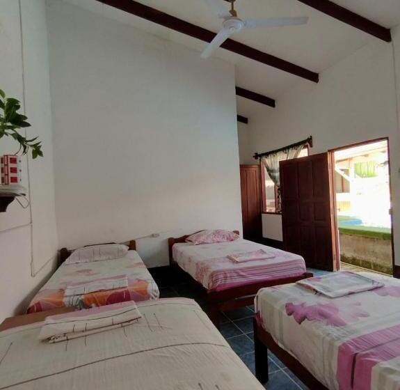 تختخواب در اتاق مشترک, El Curichal Hostel