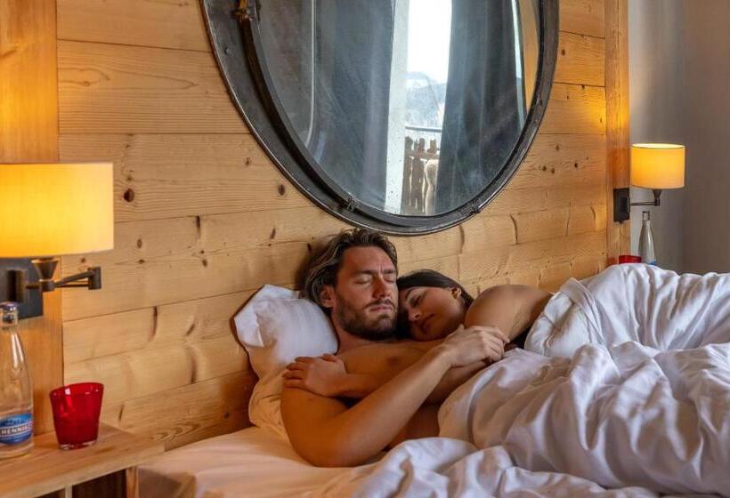 シャレー1寝室, Le Coucou Hotel Restaurant & Lounge Bar