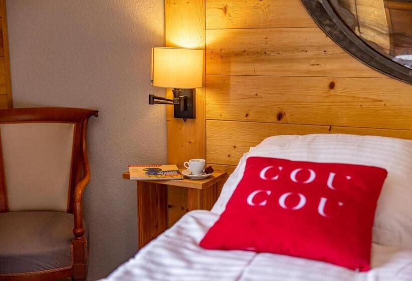 シャレー1寝室, Le Coucou Hotel Restaurant & Lounge Bar