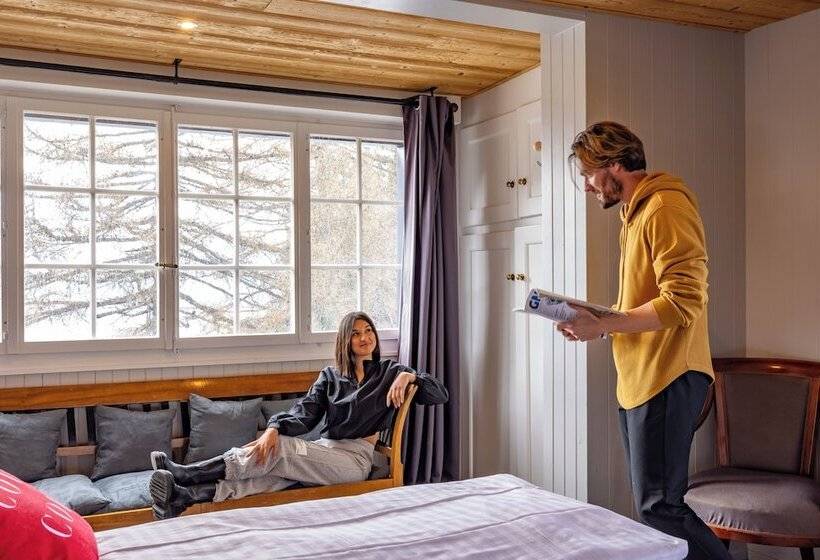 シャレー1寝室, Le Coucou Hotel Restaurant & Lounge Bar