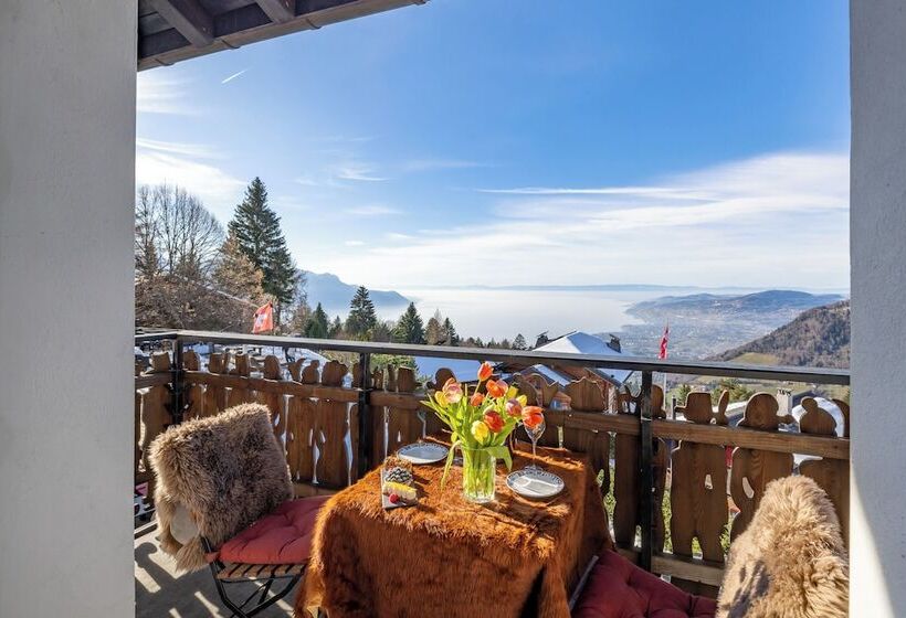 シャレー1寝室, Le Coucou Hotel Restaurant & Lounge Bar