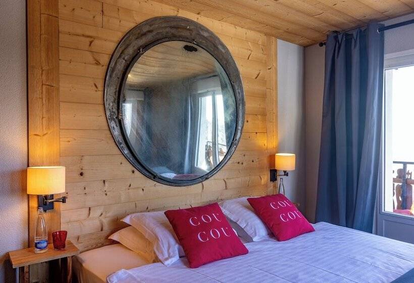 シャレー1寝室, Le Coucou Hotel Restaurant & Lounge Bar