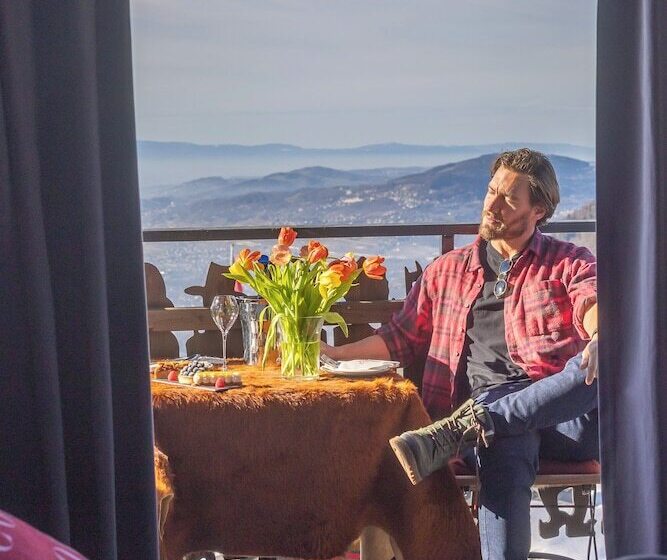 シャレー1寝室, Le Coucou Hotel Restaurant & Lounge Bar