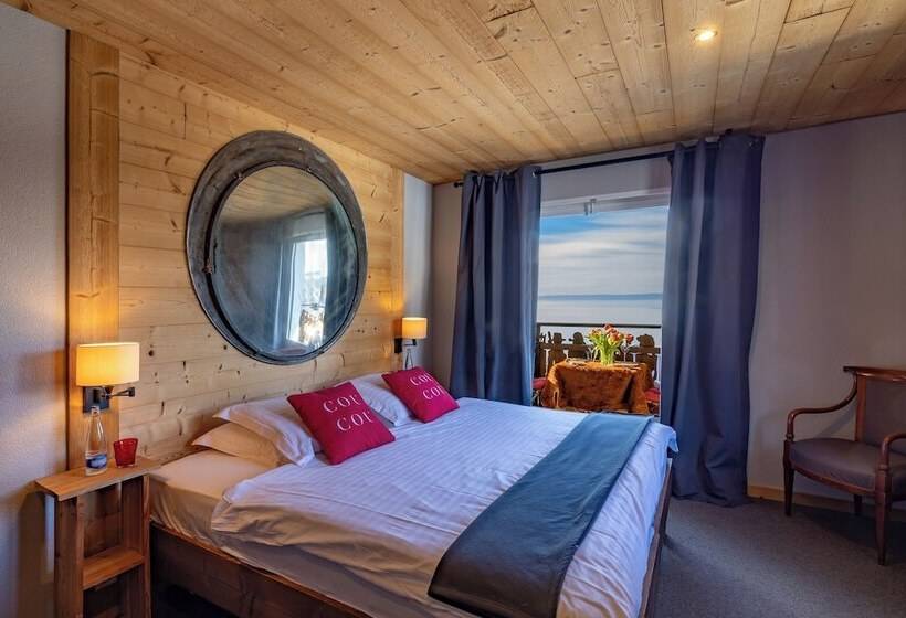 シャレー1寝室, Le Coucou Hotel Restaurant & Lounge Bar