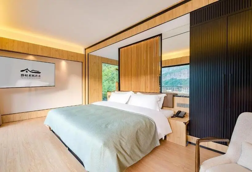 クイーンサイズベッドのスタンダードルーム, Ctrip Country Retreats   Henan Anyang Linzhou Shibanyan