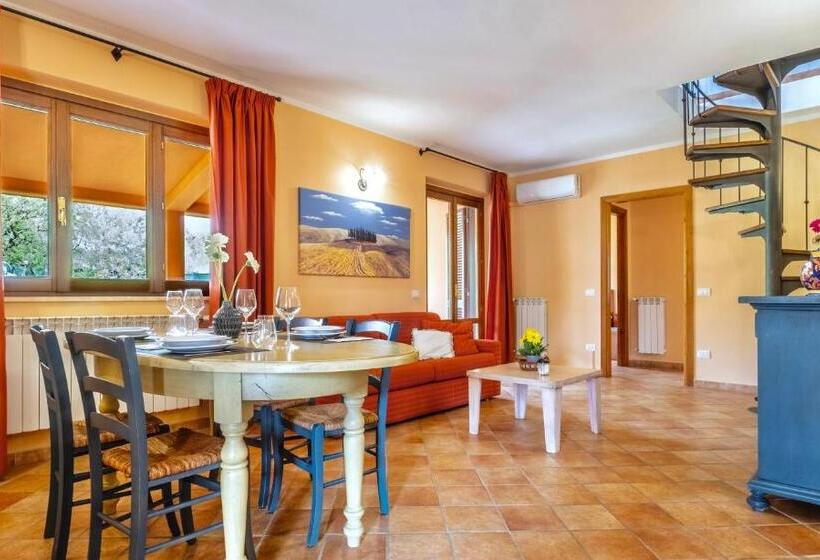침실 1개 복층 룸, Residence With Thermal Pools In Sorano