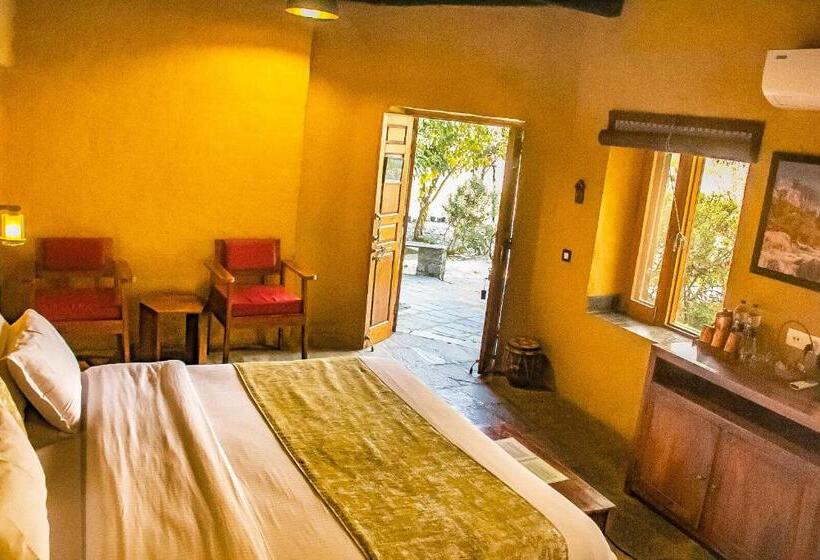 غرفة عائلية مطلّة علي الحديقة, Prakriti Aalay   Riverside Mountain View Boutique Eco Resort