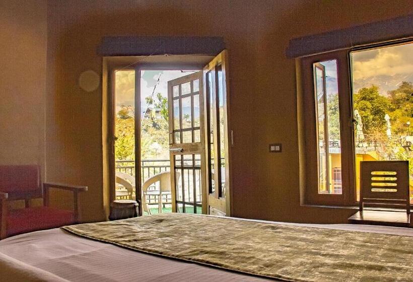 غرفة عائلية مطلّة علي الجبل, Prakriti Aalay   Riverside Mountain View Boutique Eco Resort