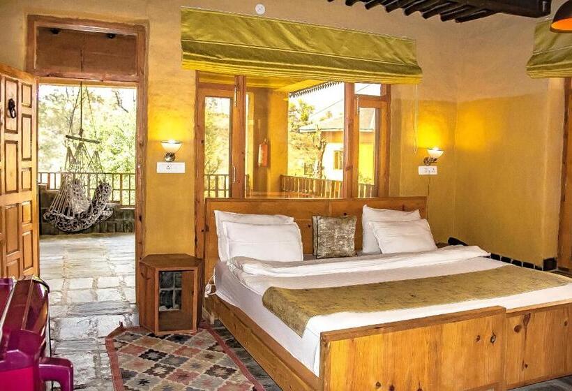 غرفة قياسية سرير كينج, Prakriti Aalay   Riverside Mountain View Boutique Eco Resort