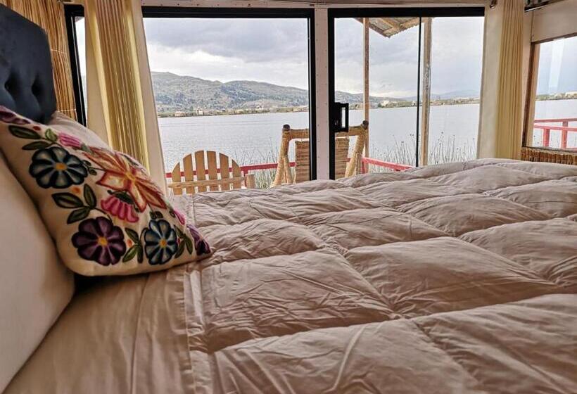 标准间带湖景, Uros Suma Qhota Lodge