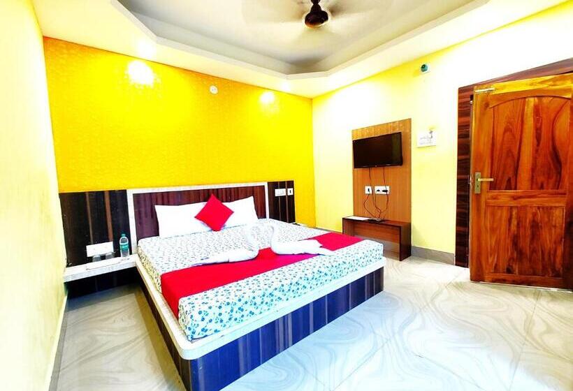 豪华房间, Sashi Puri Near Golden Sea Beach And Temple Fully Air Conditioned Hotel With Parking Facility, Bes