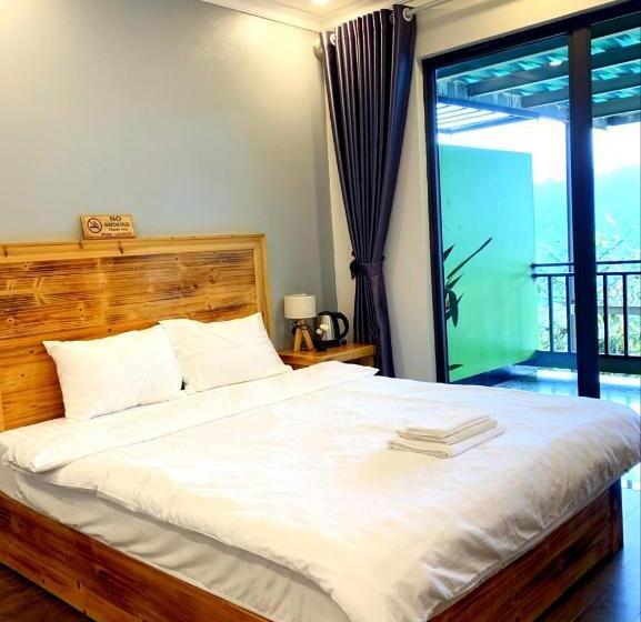 اتاق استاندارد با چشمانداز کوهستان, Daun Pisang Homestay & Restaurant View Fanxipan