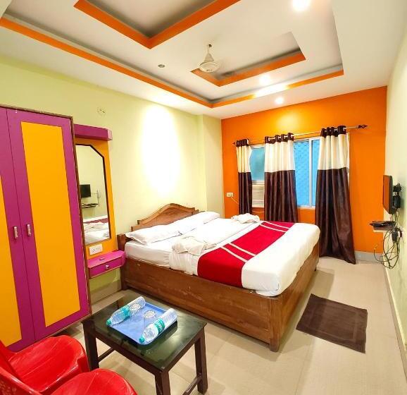 キングサイズベッドのデラックスルーム, Goroomgo Shree Bhumi Puri Near Sea Beach And Temple   Newly Renovated Hotel   Perfect Location With