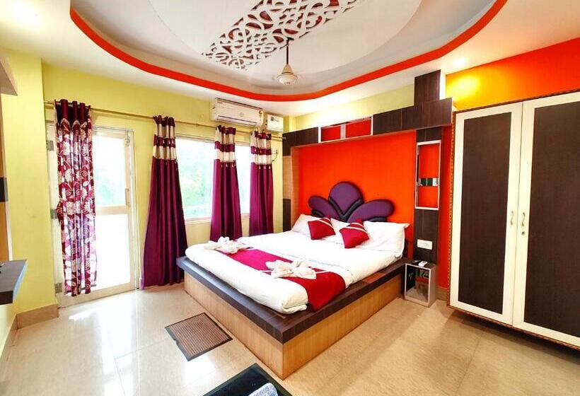 キングサイズベッドのデラックスルーム, Goroomgo Shree Bhumi Puri Near Sea Beach And Temple   Newly Renovated Hotel   Perfect Location With