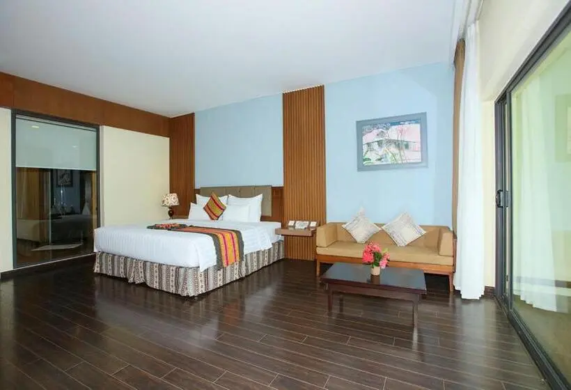 اتاق دلوکس با تخت کینگ و چشم‌انداز, Serena Kim Boi Resort  Hoa Binh